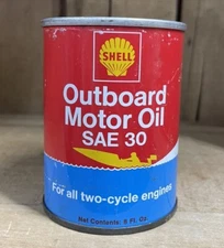 Vintage Shell Outboard 8 Ounce Oil Can
