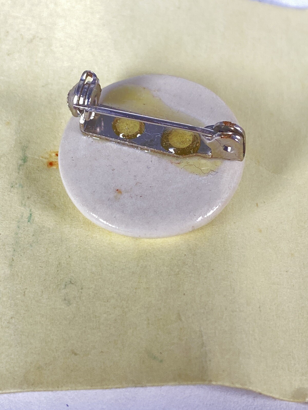 VTG Bunratty Castle Pottery Clover Pin Brooch NOS