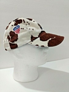 cow print baseball cap