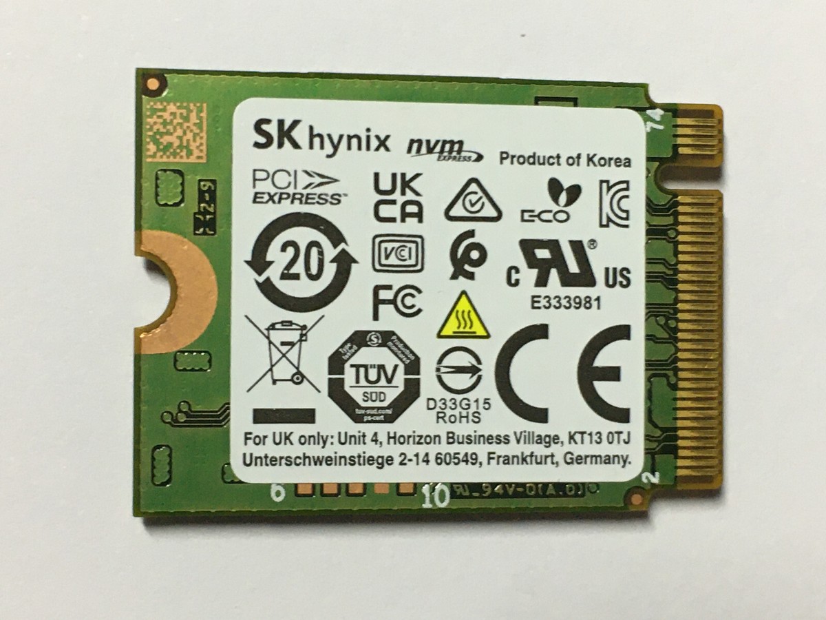 SKhynix BC711 512GB M.2 2230 PCIe NVMe SSD HFM512GD3GX013N for