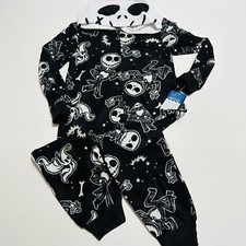 Boys XS 4 5 Nightmare Before Christmas Pajamas Jack Skellington Suit