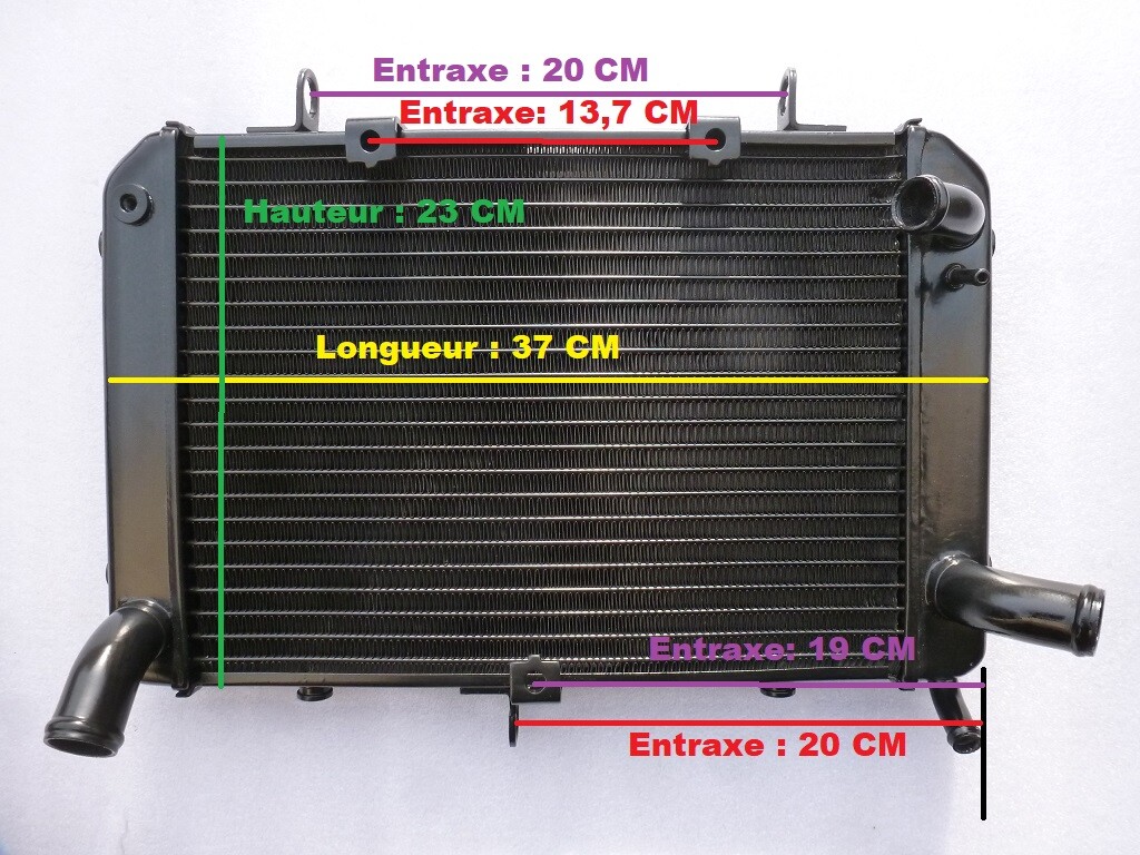 Radiateur GSR600 pièce refroidissement eau moto Suzuki 600GSR 2005-2011