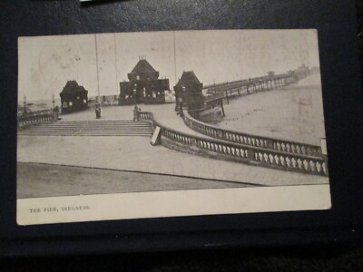 AK - Skegness, Der Pier (geschickt 1904) bei Flut weggespült