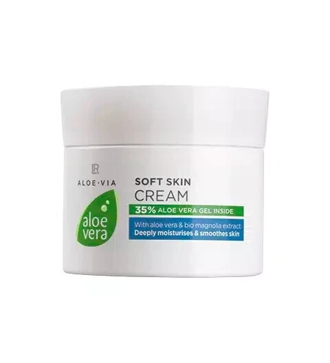 LR Aloe-Via Aloe Vera Soft Skin Gentle Face Body Cream 100 ml./3.3 fl.oz.