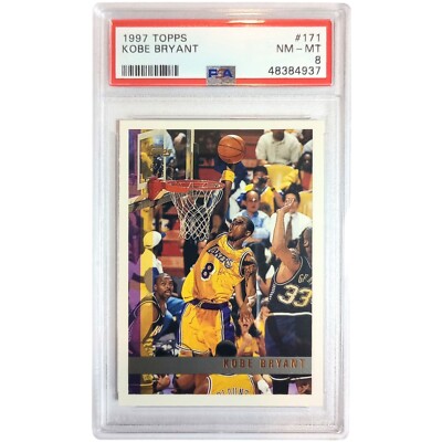 1997 Topps Kobe Bryant #171 2nd Year LA Lakers - PSA 8 | eBay
