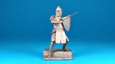 Tin miniature, figurine of Crusader knight on the walls of Jerusalem, 1099.