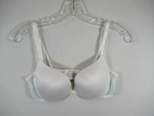 Maidenform Love The Lift Push Up Bra 34C Underwire White Satin DM9900