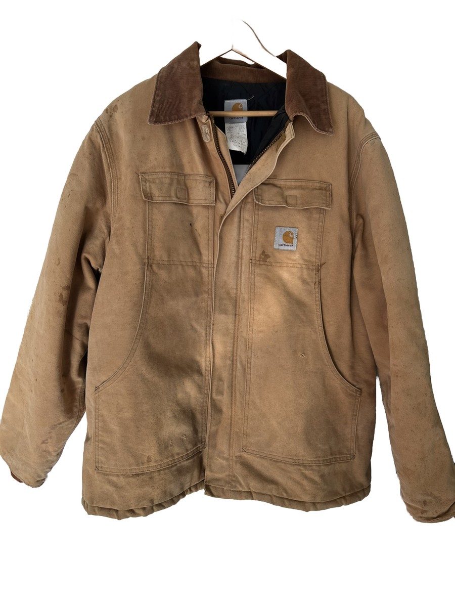 CARHARTT Mens Vintage Jacket CO3 BRN, Quilted Lined MADE IN CARHARTT Mens Vintage Jacket CO3 BRN, Quilted Lined MADE IN