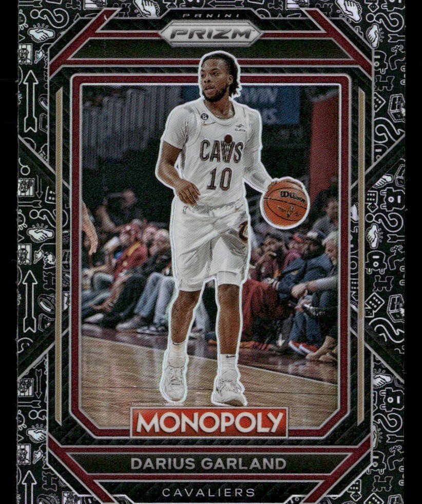 2022-23 Prizm Monopoly Darius Garland #16 Monopoly Black Classic Icons Cavaliers