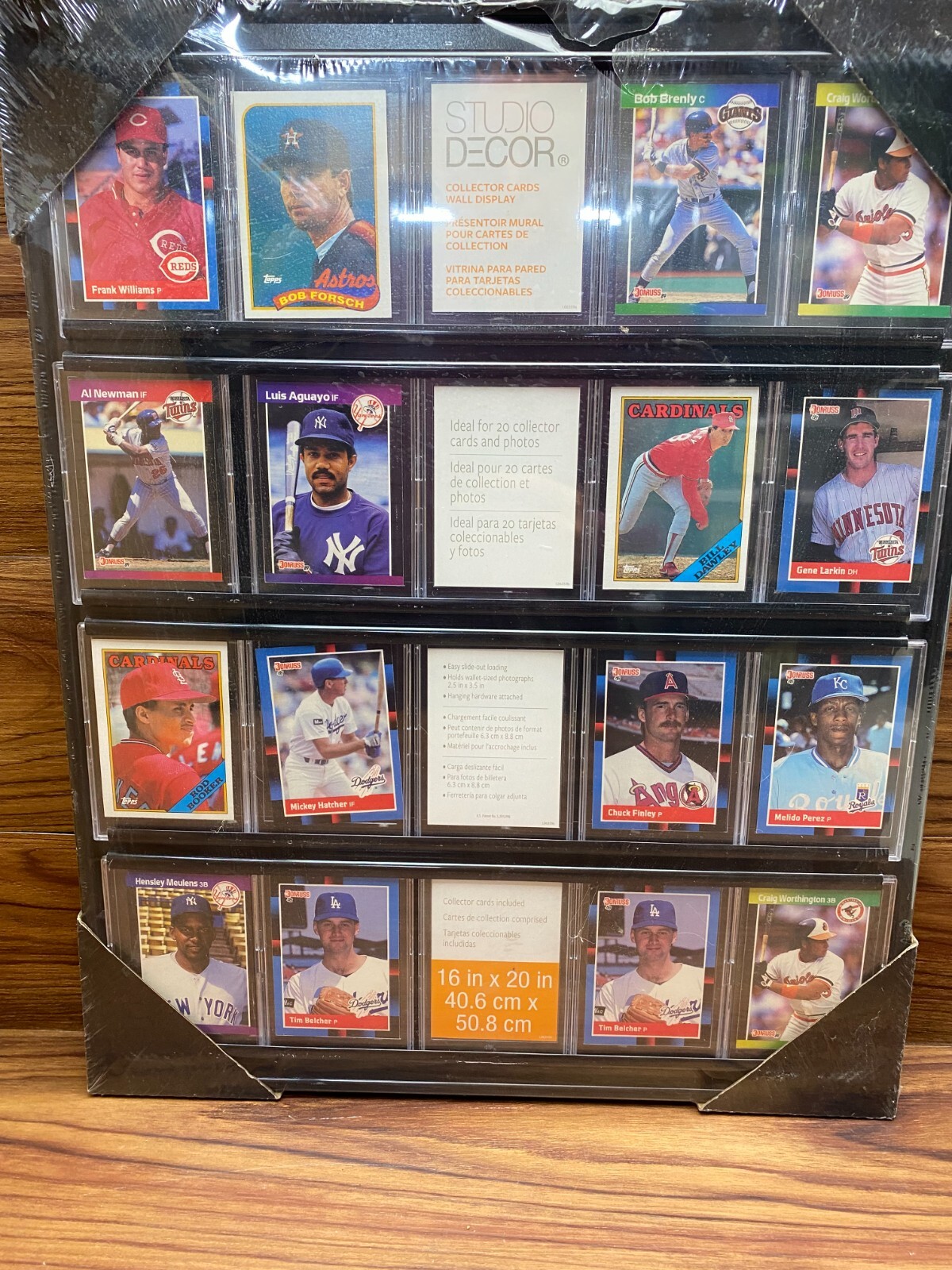 20-Slot Wall Display Card Holder for Sports & NASCAR Collectors-image