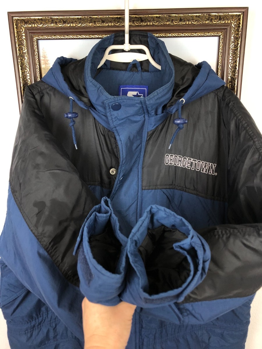 Vintage 90's Starter Georgetown Hoyas Jacket Bomber Mens NCAA Rare