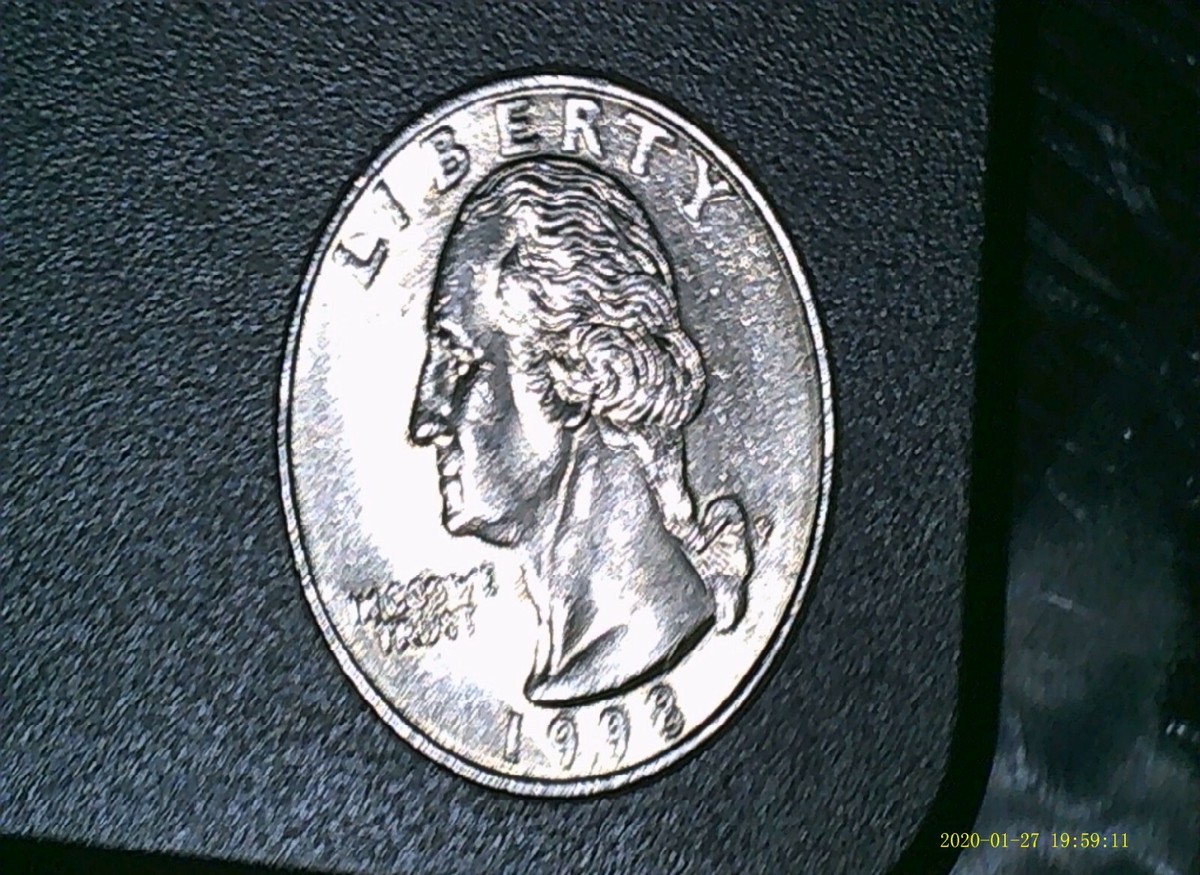 1998-P quarter Die Chip Error Coin | eBay