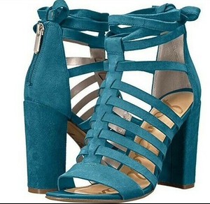 sam edelman blue suede heels