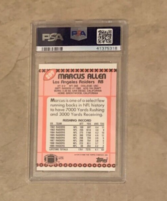 1990 Topps - Marcus Allen #289 Collector's Edition (Tiffany) for