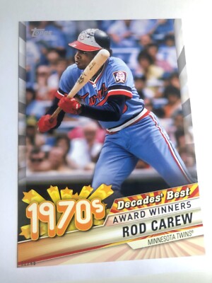 2020 Topps Decade's Best Jumbo 5x7 Rod Carew Twins 36 /49