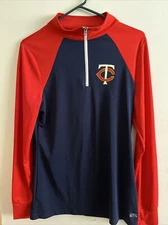 VF Imagewear TX3 Cool Men's Long Sleeve Minnesota Twins Jersey - Large - NWOT