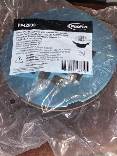 PROFLO PF42933 2" ABS Solvent Weld Shower Drain - Chrome - Picture 2 of 5