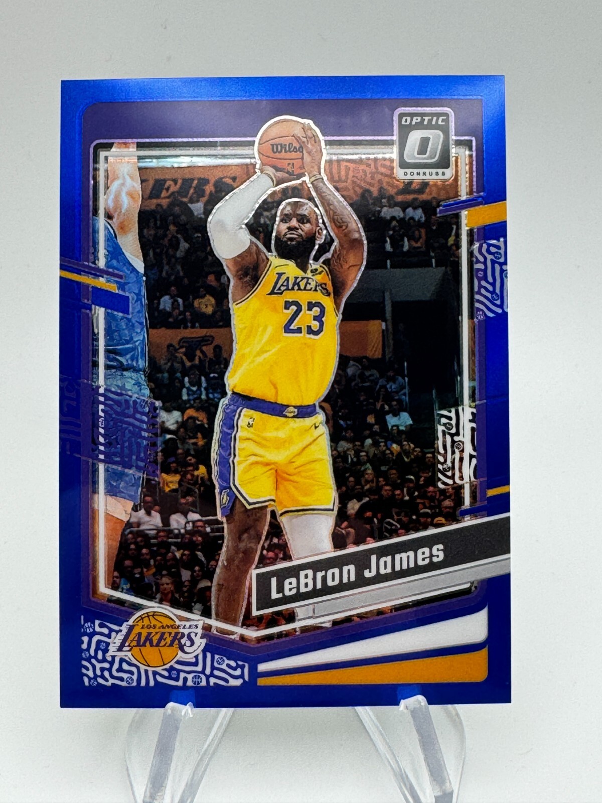 2023-24 Donruss Optic LEBRON JAMES Blue Prizm /49 #65 Los Angeles Lakers