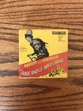 Vintage Super 8mm Home Movies - Abbott And Costello In “Have Badge Will Chase “