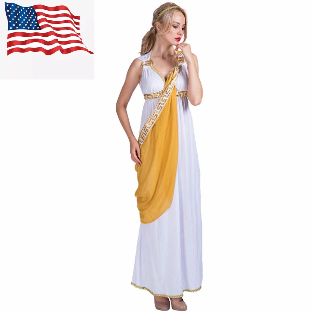 Roman goddess top costume girl