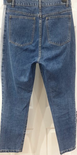 PAUL & JOE PARIS Blue Cotton Contrast Pale Stripe Casual Tapered Jeans Pants 29 - Picture 6 of 9