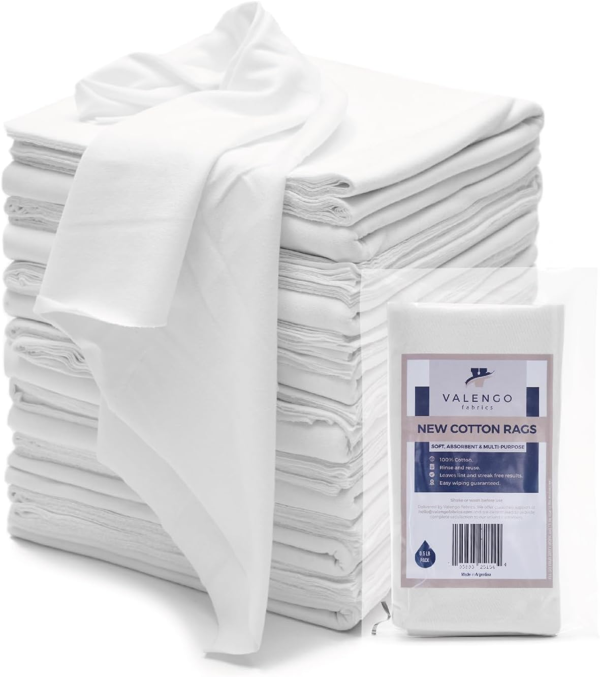 Lint Free Rags 100 Cotton Rags for Cleaning Rags Cotton Cloth Soft