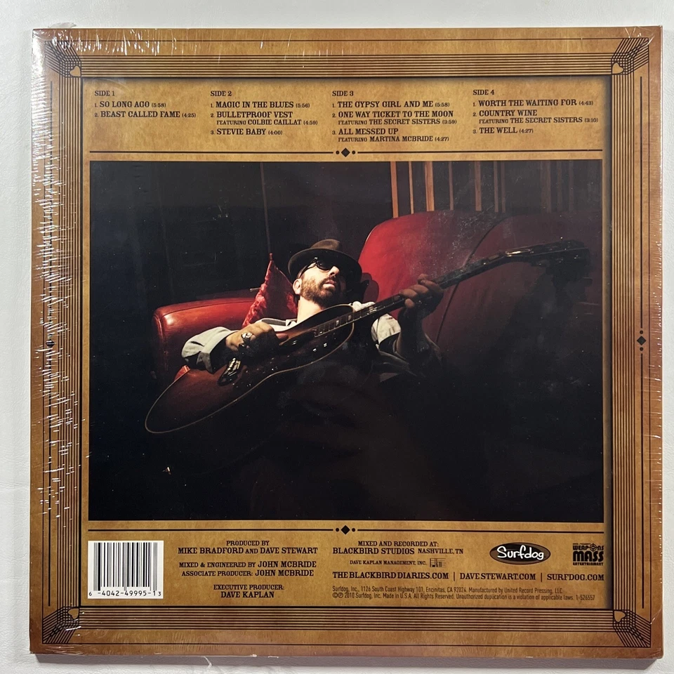 Dave Stewart “The Blackbird Diaries” 2LP/Surfdog (Sealed) Limited Edition 2010 - Image 2 of 3
