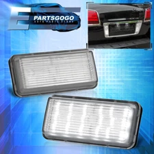 For 98-21 Toyota Land Cruiser LX470 LX570 White LED License Plate Light Lamp Set