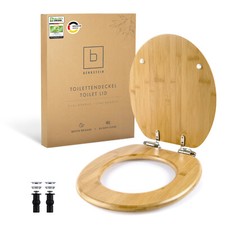 Benkstein WC Sitz Bambus Toiletten Deckel Abs...