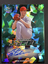 2023 Leaf Trinity Lutetium STEEL Crystals ROOKIE AUTO Sem Robberse 2/5