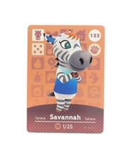 Savannah 133 Animal Crossing Amiibo Card AUTHENTIC Series 2 Pack Fresh Horse