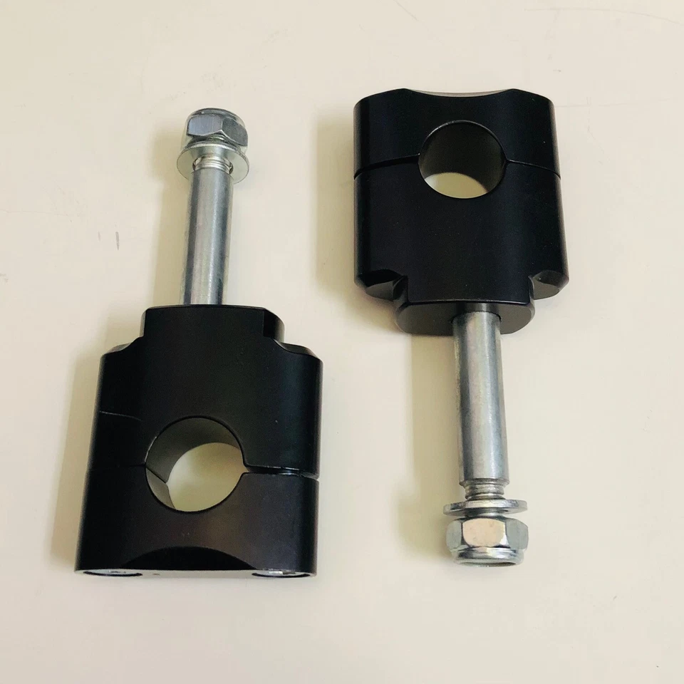 Braçadeiras triplas Tag Metals X5 +10mm 7/8" borracha montagem MX bicicleta sujeira preto universal - Imagem 3 de 3