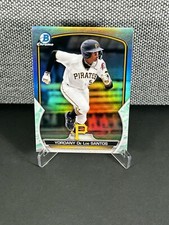 Yordany De Los Santos 2023 Bowman Chrome Lunar Glow Refractor #BCP-121 Pirates