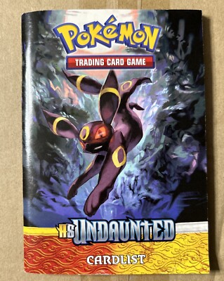 Pokémon rulebook for trading card game undaunted