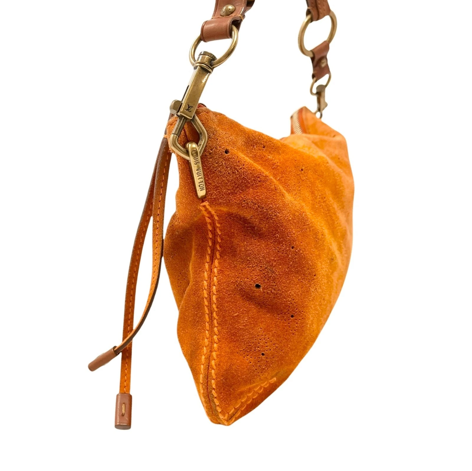 LOUIS VUITTON（LV） Borsa a tracolla Louis Vuitton Vintage LV Monogram Mahina Onatah PM arancione scamosciata