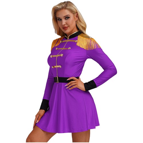 Women Costume Cosplay Dress Adult Skirt Tassel Shoulder Festival Long Sleeve - Picture 28 of 41