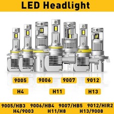 AUXITO 9012 LED Headlight Kit High Low Beam Bulbs Bright White Wireless HIR2