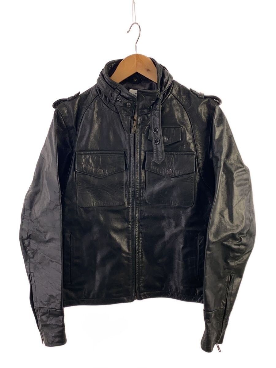 Buggy/Leather Jacket Blouson/M/-/Blk/Plain 3995