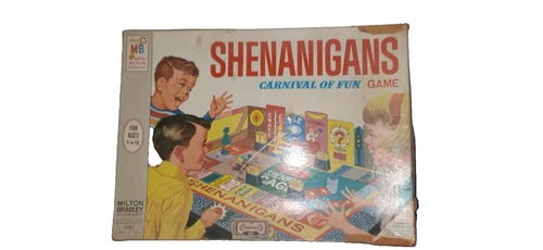 Vintage 1960's Milton Bradley Shenanigans Carnival of Fun Game