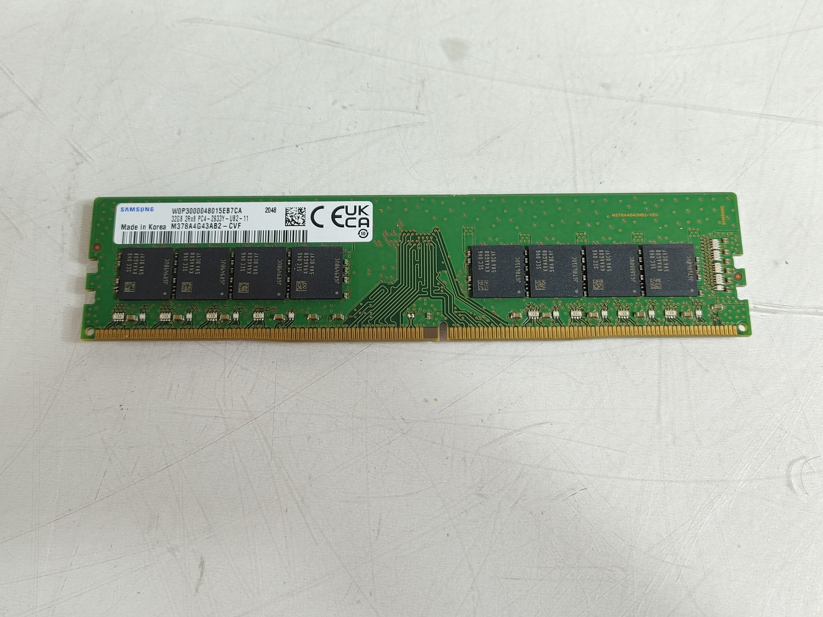 Samsung 32 GB PC4-23400 (DDR4-2933) 2Rx8 Desktop RAM M378A4G43AB2 - CVF