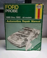 VINTAGE 1989-1992 FORD PROBE HAYNES AUTO REPAIR MANUAL SERVICE GUIDE BOOK