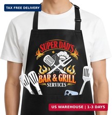 Fathers Day Gift for Dad - Thicker  Machine Washable Funny Grilling Aprons for