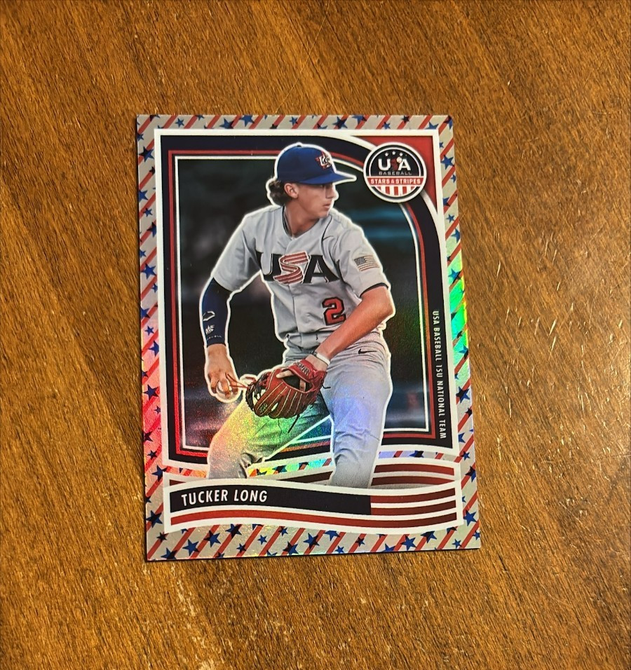 Tucker Long 2024 Panini USA Baseball Stars & Stripes #56 15 U National Team /50