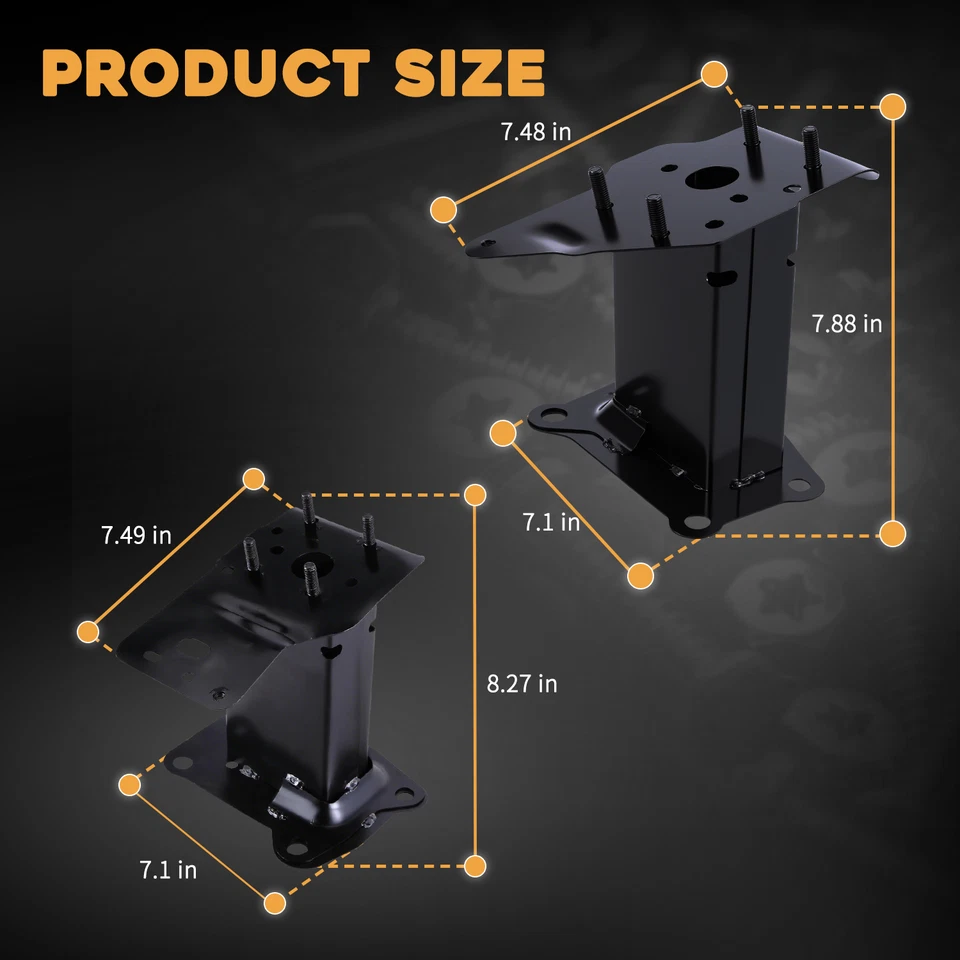 2Pcs Front Steel Bumper Face Bar Bracket For Nissan Sentra 2020-2023 F22106LBMA - Image 4 of 4