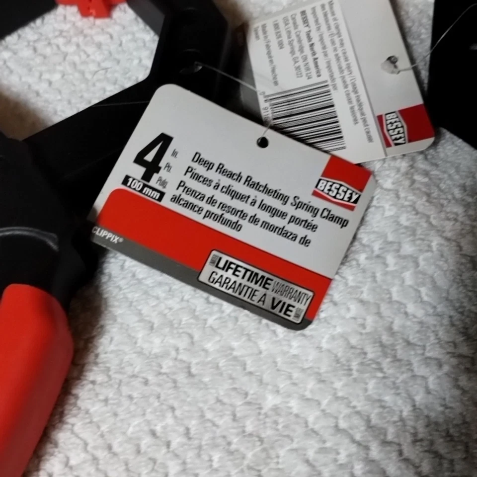 *NEW* Lot Of 2  Bessey Xcrg4 Spring Clamp,9 In L,4 & (2 ) 7 3/4 In L, 2.25" (I) - Image 2 of 4