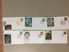 Six Japan fdc with definitive stamps