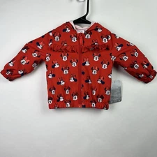Disney Store Disney Baby 6/9M Minnie Mouse Baby Girls Red Full-Zip Hooded Jacket