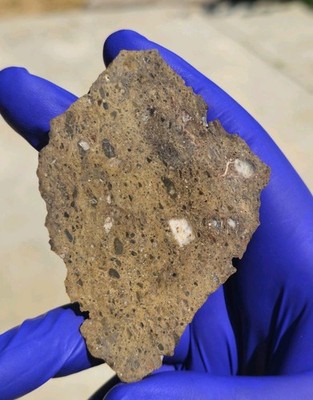 Oued El Hamim 001 Lunar Meteorite 37.187g Endcut Polished Moon Rock Rare