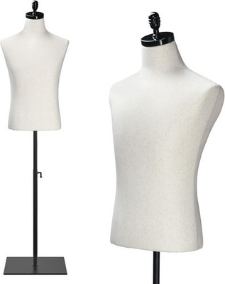 New Metal Male Mannequin Dress Form Torso Stand for Clothing Display