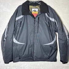 Polar Edge Gold Series Hooded Ski Jacket Gray St. Moritz Snow Gator READ SIZE